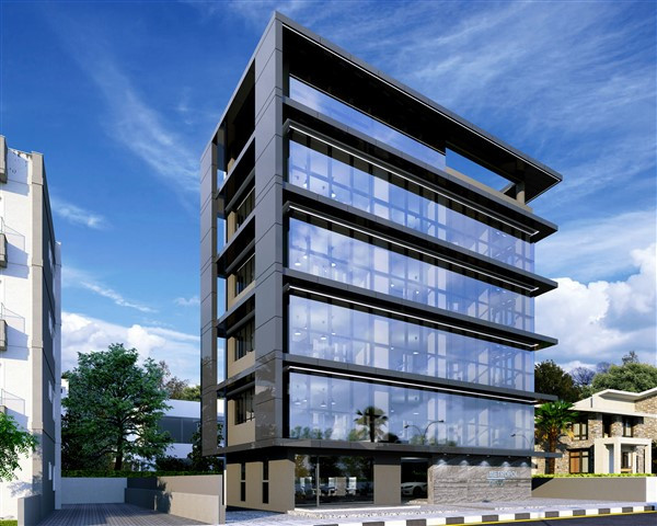 brand new modern office building in limassol